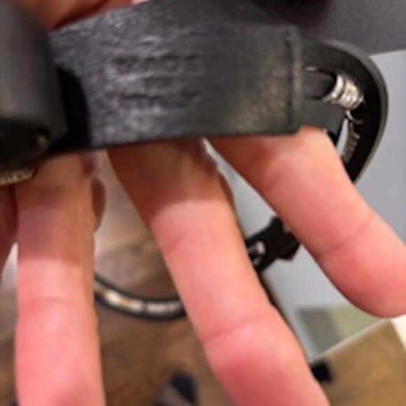 Like New Western style Zadig & Voltaire black embolished leather belt - Picture 3 of 7